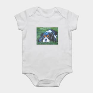 cavalier king charles spaniel fine art painting Baby Bodysuit